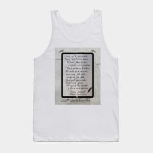 Reading will set you free. Lorca's poems on your tablet. Tank Top